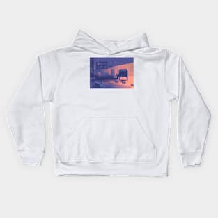 Chill Room: A Lofi Sketch Kids Hoodie